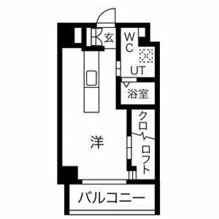 アイボリーポワント難波WEST【2階】の間取り