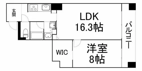 ブラービ南船場【3階】の間取り