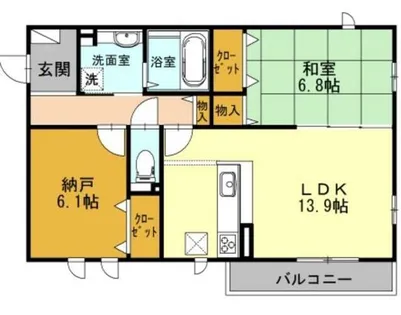 グリシンヌ カーサ【1階】の間取り