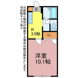 愛知県豊橋市佐藤2丁目【アパート】の間取り