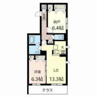 シャーメゾン南桜塚【1階】の間取り