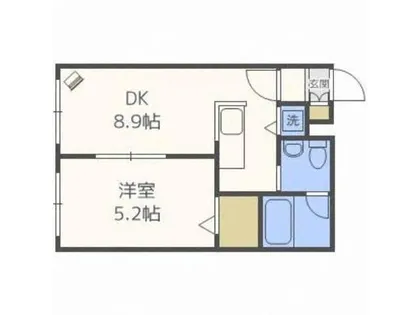 ブランノワールDECO【4階】の間取り