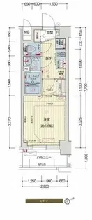 プレサンスOSAKA DOMECITYスクエア【4階】の間取り