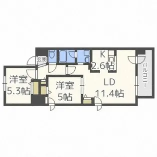 amabilis【4階】の間取り