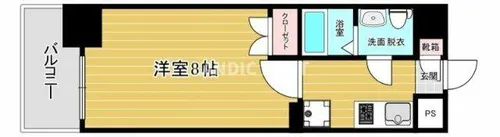 リファレンス祇園【11階】の間取り