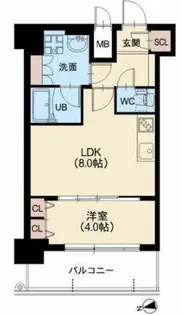 スプランディッドVII【8階】の間取り