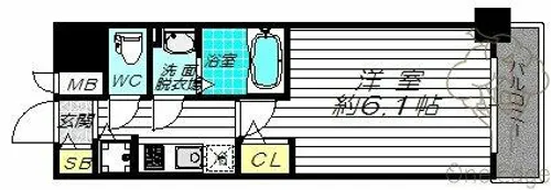 メインステージ大阪ノースマーク【7階】の間取り