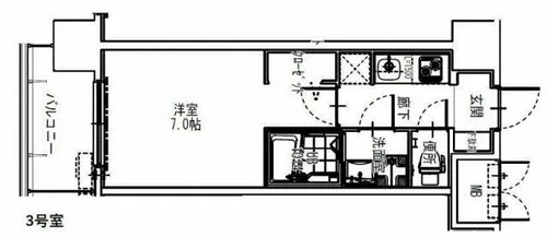 S-RESIDENCE大阪同心【13階】の間取り