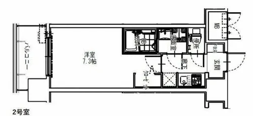 S-RESIDENCE大阪同心【4階】の間取り