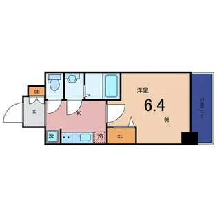 1Kの間取り画像