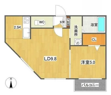 AltaMarea桑園【4階】の間取り