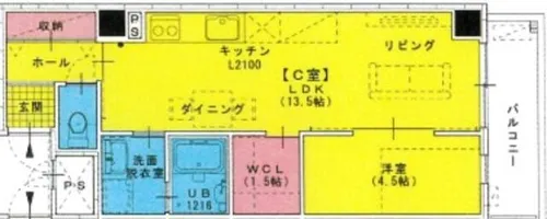 SUNNY SIDE生玉(サニーサイド イクタマ)【9階】の間取り
