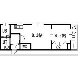 クラッセ知事公館前【2階】の間取り