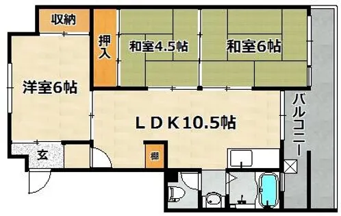 御崎南ビル【3階】の間取り