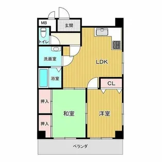 ユタカハイツ【3階】の間取り