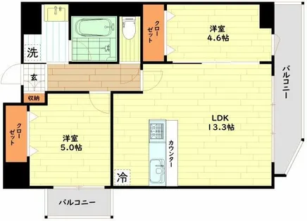 フォレスタ櫻【2階】の間取り