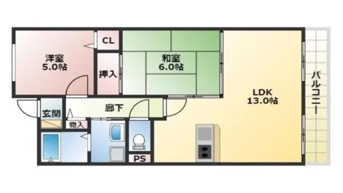 ノースフライト【3階】の間取り