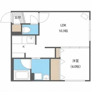angelot Hachiken【3階】の間取り