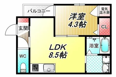 F asecia assist【2階】の間取り
