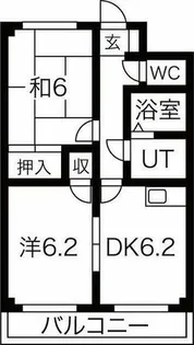 フラット柴田【2階】の間取り