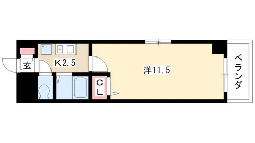 岡地レジデンス笹島【207号室】の間取り