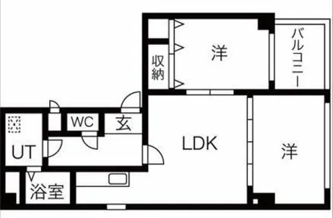 アクセスサカイ【3階】の間取り