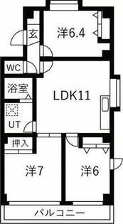 プリミエール藤江Ⅰ【2階】の間取り