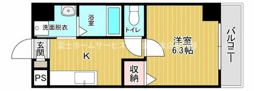 千葉・住吉【3階】の間取り