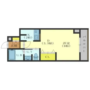 CUBO松陰【1階】の間取り
