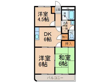 グランドポリス92【4階】の間取り