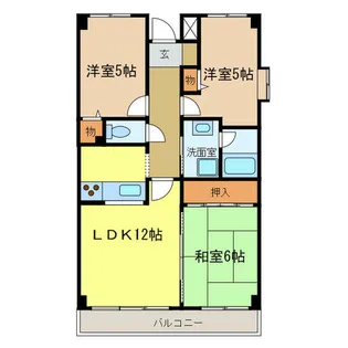 3LDKの間取り画像