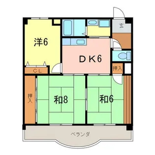 エシュリオン原崎【303号室】の間取り