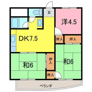 メゾンソレイユ【3階】の間取り