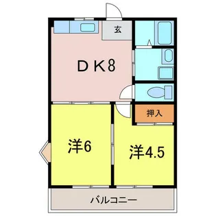 エスポワール【1階】の間取り