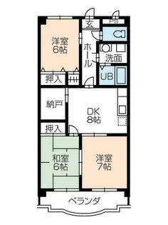 フリーダムコート弐番館【3階】の間取り