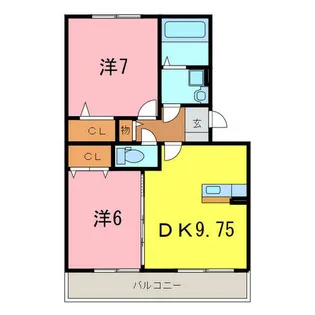 スタースレイプ【2階】の間取り