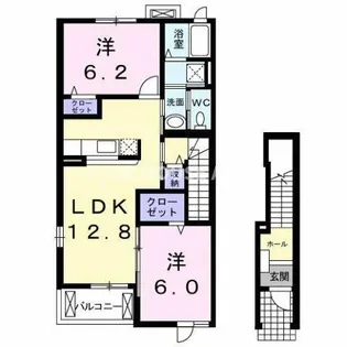 プロムナード壱番館【2階】の間取り