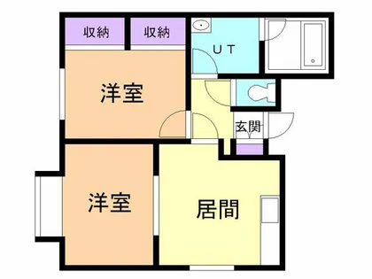 ONLYワン富岸【1-号室】の間取り
