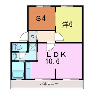 コーポ的場【2階】の間取り