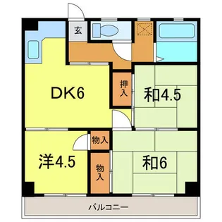 愛知県刈谷市恩田町1丁目【マンション】の間取り