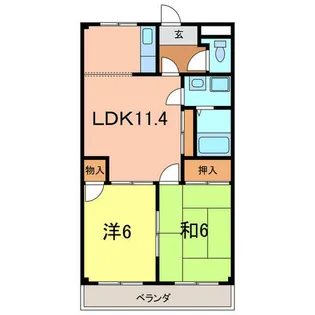 プリマヴェイラ【3階】の間取り