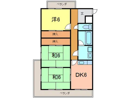 エスポワール桜【1階】の間取り