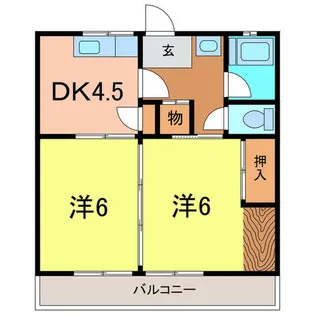 加藤ハイツ【305号室】の間取り