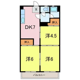 愛知県知立市池端1丁目【アパート】の間取り