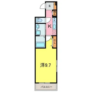 グランシュテル【1階】の間取り