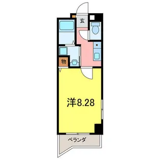 ハートヒルズ矢作【8D号室】の間取り