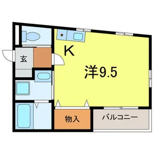 愛知県刈谷市高須町乾【アパート】の間取り