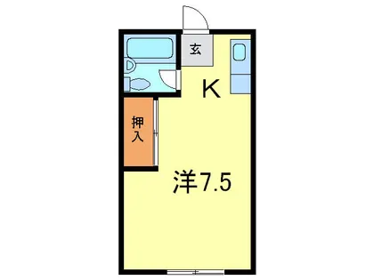 中前田パレス【1階】の間取り