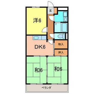 藤井ビル【406号室】の間取り