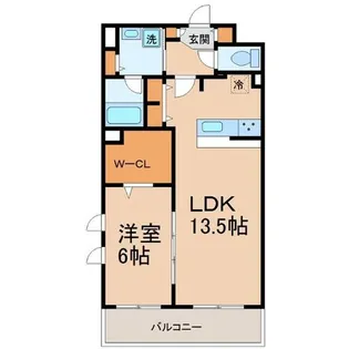 ルーナ・クレシェンテ【3階】の間取り